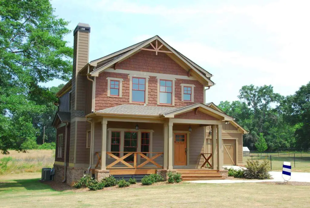 White and brown house