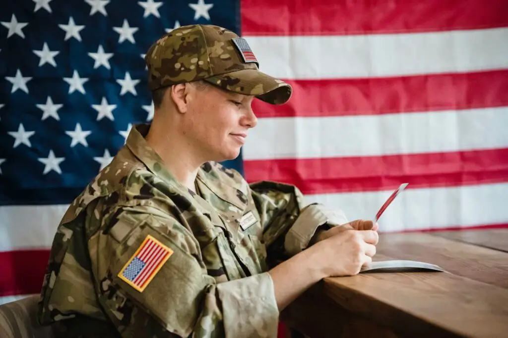  US solder looking at the paper