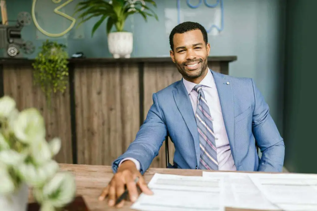 Man sitting at the table 